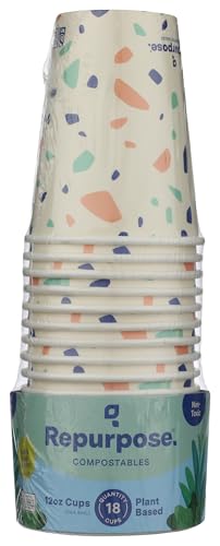 Taza Desechable REPURPOSE de 12oz, Paquete de 18 Piezas - imagen 1
