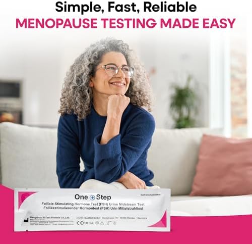 Prueba de Fertilidad Femenina One Step, Paquete de 2 Pruebas, Kit de Prueba de FSH en Orina para Perimenopausia y Menopausia - imagen 8