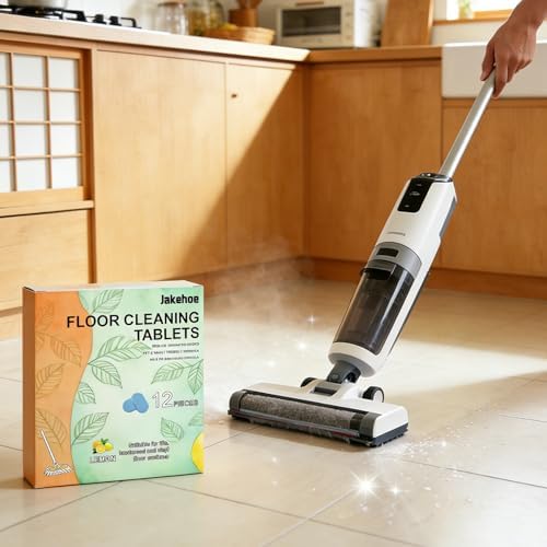 Tabletas Limpiadoras para Piso (2 Paquetes), Solución de Limpieza Premezclada, Aroma a Limón Fresco, Compatible con Robots y Aspiradoras - imagen 2