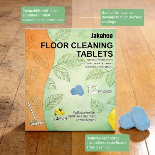 Tabletas Limpiadoras para Piso (2 Paquetes), Solución de Limpieza Premezclada, Aroma a Limón Fresco, Compatible con Robots y Aspiradoras - imagen 5
