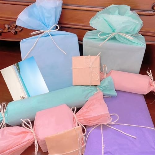 400 Hojas de Papel de Seda Colorido 12 x 8.4 - Paquete a Granel para Regalos y Manualidades - imagen 5