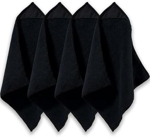 Paquete de 4 Paños Magnéticos de Microfibra Threvortax para Limpiar Pizarras, Vidrio y Más, 10'' x 10'' - imagen 1