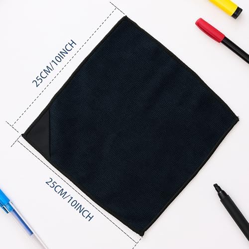 Paquete de 4 Paños Magnéticos de Microfibra Threvortax para Limpiar Pizarras, Vidrio y Más, 10'' x 10'' - imagen 2