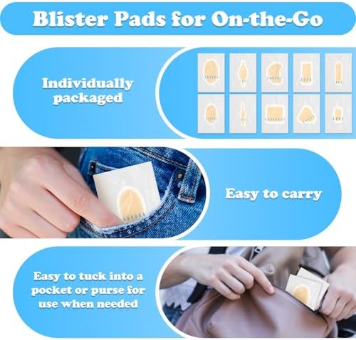 60 Pzs de Vendajes Hidrocoloides para Ampollas, Almohadillas de Gel Impermeables para Pies, Dedos, Talones y Manos, Parches para Prevención de - imagen 5