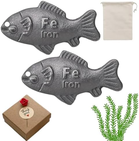 2 Piezas de Pescado de Hierro para Cocinar, Suplemento Natural Reutilizable, Herramienta Efectiva y Segura para Aumentar Niveles de Hierro, Ideal - imagen 1
