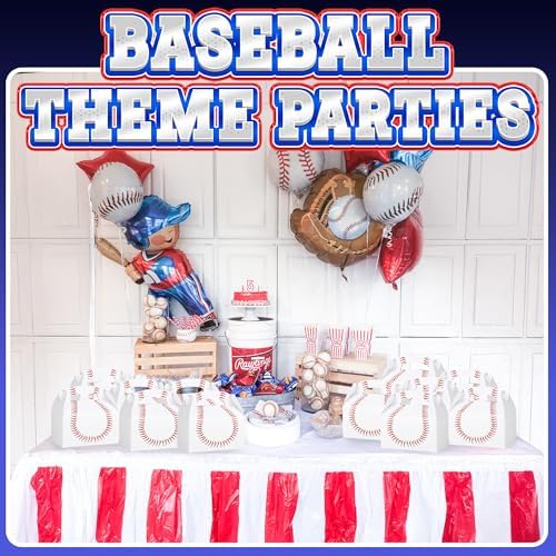 Cajas de Sorpresas de Béisbol Bedwina para Fiestas - (Paquete de 12) Cajas de Snacks para Favors y Regalos de Cumpleaños Temáticos para Niños - imagen 4