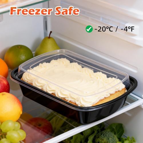 Contenedores KETWOD con tapa, a prueba de fugas, para almacenamiento de alimentos, aptos para microondas/congelador/lavavajillas, 2.4 lb, - imagen 4
