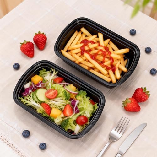 Contenedores KETWOD con tapa, a prueba de fugas, para almacenamiento de alimentos, aptos para microondas/congelador/lavavajillas, 2.4 lb, - imagen 8
