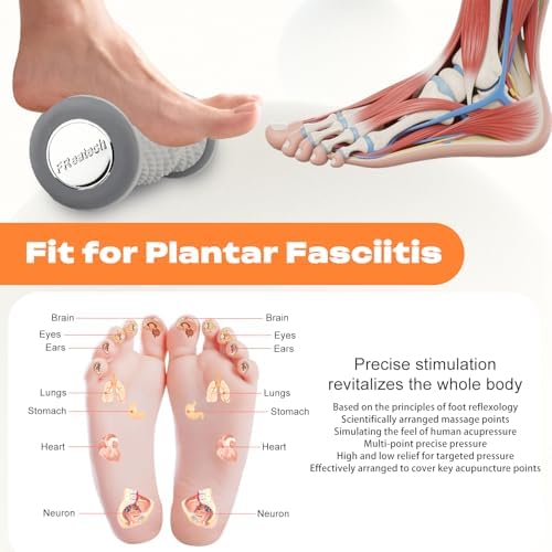 Rodillo Masajeador FREATECH con 459 Puntos de Masaje Espinosos, Material PP Duradero, Alivio para Fascitis Plantar, Masaje Profundo para Dolor de - imagen 3