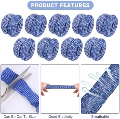 Venda de 30 Piezas de Vendajes Tubulares para Dedos, Cots Transpirables para Cuidado de Heridas, Vendajes Elásticos para Esguinces y Protección en - imagen 2