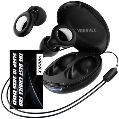 Tapones para oídos para dormir con cancelación de ruido - Tapones para motocicleta 45dB - Silicona reutilizable con 8 puntas y estuche para dormir, - imagen 1