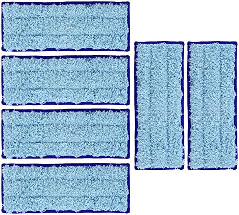 Paquete de 6 almohadillas de mopa húmeda reutilizables y lavables Neutop, compatibles con iRobot Braava Jet 240, 241, 244, 245, 250, color azul. - imagen 1