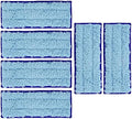 Paquete de 6 almohadillas de mopa húmeda reutilizables y lavables Neutop, compatibles con iRobot Braava Jet 240, 241, 244, 245, 250, color azul. - imagen 1
