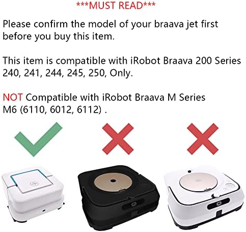 Paquete de 6 almohadillas de mopa húmeda reutilizables y lavables Neutop, compatibles con iRobot Braava Jet 240, 241, 244, 245, 250, color azul. - imagen 2