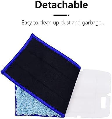 Paquete de 6 almohadillas de mopa húmeda reutilizables y lavables Neutop, compatibles con iRobot Braava Jet 240, 241, 244, 245, 250, color azul. - imagen 6