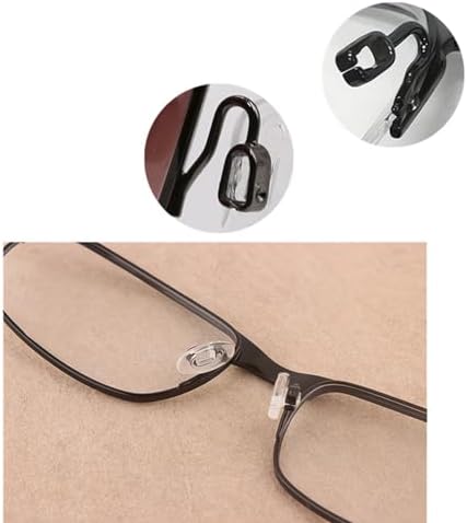 Almohadillas para nariz de gafas, 5 pares ovaladas, repuesto antideslizante para gafas y lentes de sol - imagen 3