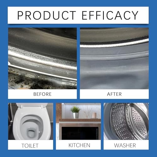 Gel Limpiador de Manchas para Hogar, Limpiador de Lavadora, Gel Multiusos con Cepillo para Lavadora, Refrigerador, Ducha, Fregaderos, Paredes, - imagen 2