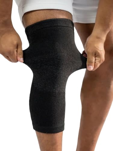 Mangas de Rodilla Inflossom de Bambú, Paquete de 2, Faja de Compresión Elástica para Hombres y Mujeres, Alivio del Dolor de Rodilla (X-Large) - imagen 1