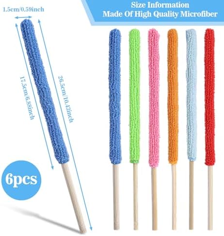 Juego de 6 Piezas de Cepillos Limpiadores de Microfibra para Ventiladores y Ranuras, Kit de Limpieza para Mini Split y Ventilación de Autos - imagen 2