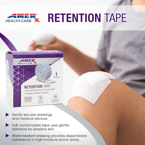 Cinta de Retención AMERX - Apósito Adhesivo Suave para Asegurar Vendajes Primarios, Catéteres y Tubos de Alimentación - imagen 3