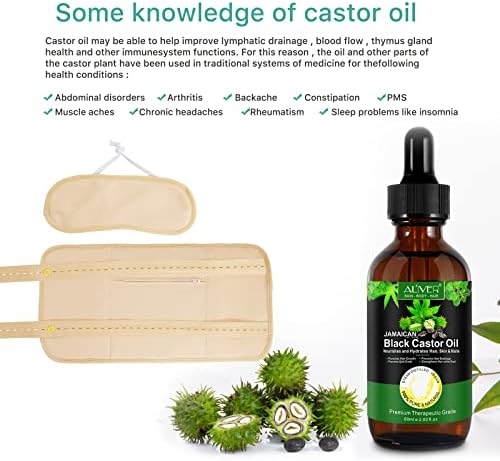 Faja Reutilizable de Aceite de Ricino para Cintura y Cuello, Kit para Estrés, Inflamación y Estreñimiento, Banda Elástica de Algodón Bamboo (Caqui) - imagen 6
