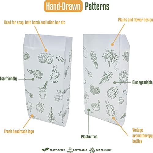Bolsas de Papel Hepgodin para Jabón - Paquete de 50, Ideal para Jabones, Bombas de Baño, Regalos, Manualidades y Aromaterapia - imagen 2