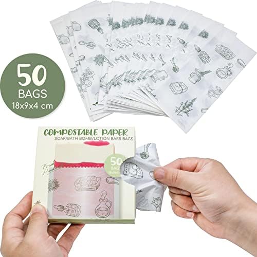Bolsas de Papel Hepgodin para Jabón - Paquete de 50, Ideal para Jabones, Bombas de Baño, Regalos, Manualidades y Aromaterapia - imagen 5