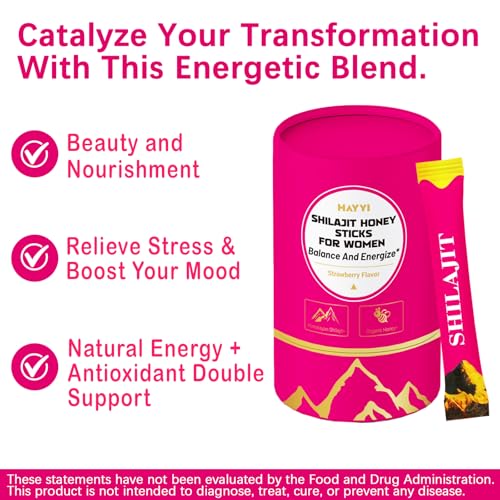 Palitos de Miel de Shilajit Puro Himalayo 500MG con Azafrán, 30 Palitos para Mujeres con 75%+ Ácido Fulvico y 85+ Minerales Traza para Energía, - imagen 4