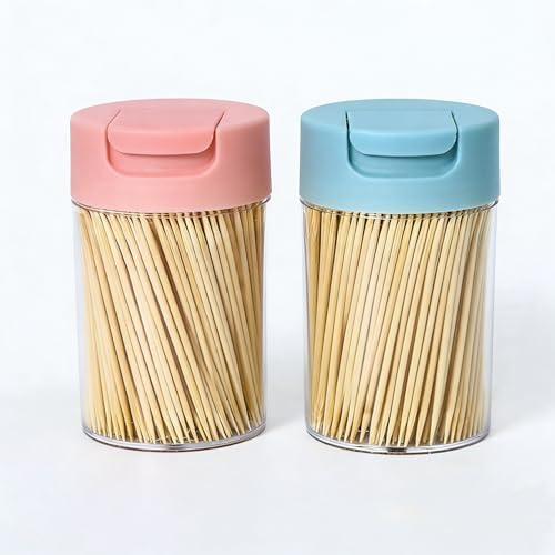 Palillos de Dientes de Bambú Natural Wzrvmox, Palillos de Madera (Paquete de 1) - imagen 2