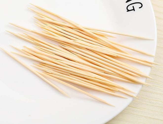 Palillos de Dientes de Bambú Natural Wzrvmox, Palillos de Madera (Paquete de 1) - imagen 8