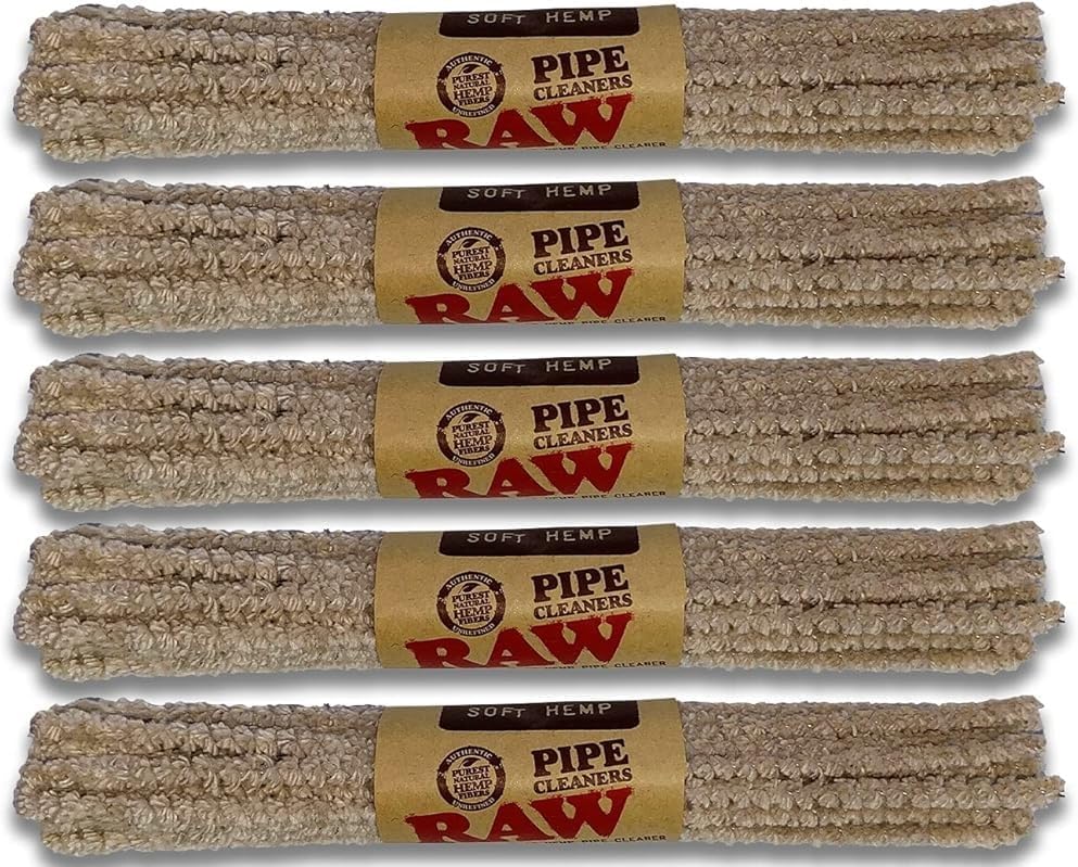 Limpiadores de Pipas RAW Sin Blanquear - Paquete de 5 - Total de 120 Limpiadores de Pipas - imagen 1