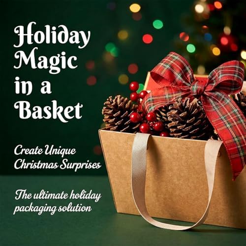 Cestas de Regalo RAINFLOW de 6 Pcs - Cestas de Cartón para Pascua con Asas, Vacías para Llenar en Bodas, Fiestas y Aniversarios (Marrón) - imagen 6