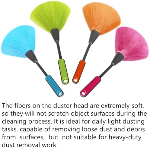 Paquete de 4 Plumillas de Microfibra de 10 Pulgadas, Plumero para Limpiar Teclados, Pantallas de Computadora, Libros y Más - imagen 4