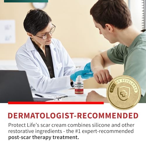 Crema de Silicón Protect Life para Cicatrices Quirúrgicas, Tratamiento de Cicatrices por Lesiones y Queloides, Gel Hidratante Rejuvenecedor - imagen 2