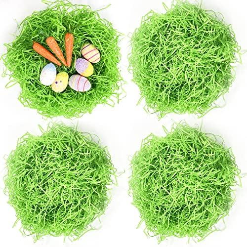 Relleno de Césped de Papel Reciclable para Cestas de Pascua 1/2 LB - Decoración Creativa para Huevos y Regalos - imagen 1