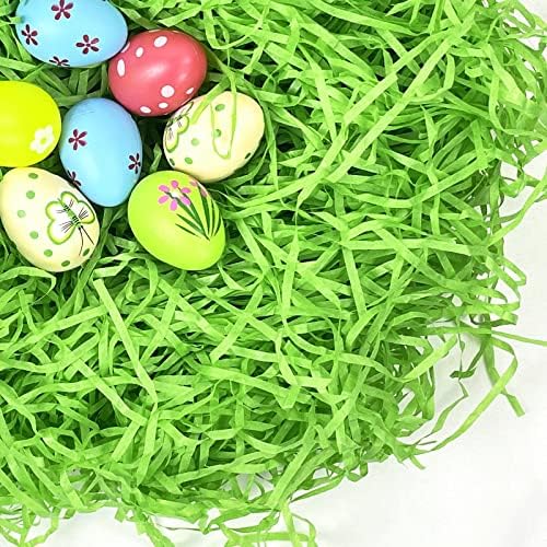 Relleno de Césped de Papel Reciclable para Cestas de Pascua 1/2 LB - Decoración Creativa para Huevos y Regalos - imagen 2