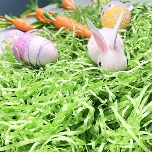 Relleno de Césped de Papel Reciclable para Cestas de Pascua 1/2 LB - Decoración Creativa para Huevos y Regalos - imagen 7