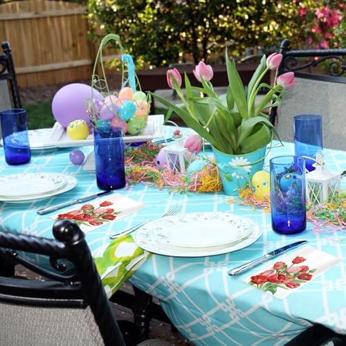 Servilletas de Papel Desechables con Diseño de Tulipanes, 100 Pzs, Servilletas para Almuerzo y Cena, Decoración para Fiesta, Baby Shower, Boda, - imagen 3