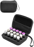 Organizador de Almacenamiento para Insulina, Funda Dura para Refrigerador, Soporte para Viales de 10ml U-100, Negro (15 Compartimentos) - imagen 1