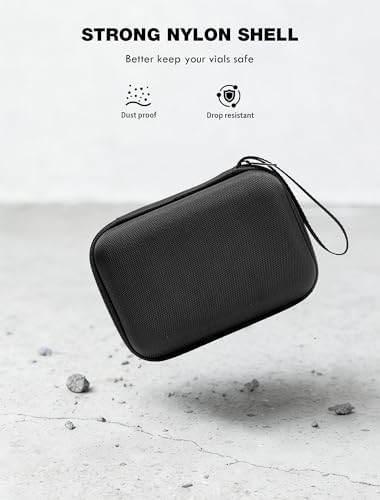 Organizador de Almacenamiento para Insulina, Funda Dura para Refrigerador, Soporte para Viales de 10ml U-100, Negro (15 Compartimentos) - imagen 5