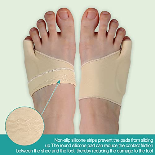 WooTshu Almohadillas Correctoras para Juanetes, Separador de Dedo Meñique, Gel de Silicona Suave Antideslizante (L) - imagen 3