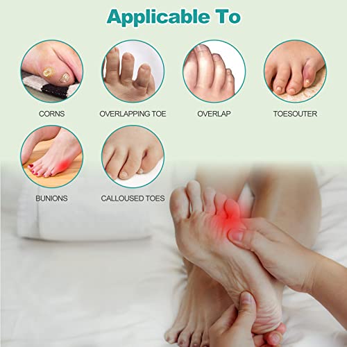 WooTshu Almohadillas Correctoras para Juanetes, Separador de Dedo Meñique, Gel de Silicona Suave Antideslizante (L) - imagen 4