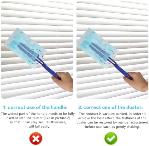 20 Piezas de Repuestos para Swiffer Duster, Trapeador Pesado con Mango, Repuestos de Microfibra para Limpiar Persianas, Muebles y Ventiladores - imagen 4