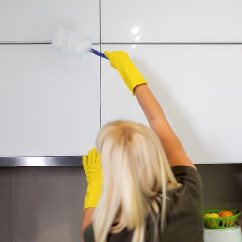 20 Piezas de Repuestos para Swiffer Duster, Trapeador Pesado con Mango, Repuestos de Microfibra para Limpiar Persianas, Muebles y Ventiladores - imagen 6