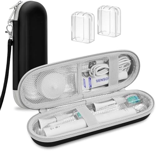 Funda de Viaje ICIMBI para Cepillo de Dientes Eléctrico Philips Sonicare 4100 6100 5100 6500, Protector EVA Resistente al Agua (Incluye 2 Cubiertas - imagen 1