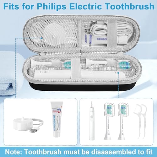 Funda de Viaje ICIMBI para Cepillo de Dientes Eléctrico Philips Sonicare 4100 6100 5100 6500, Protector EVA Resistente al Agua (Incluye 2 Cubiertas - imagen 2