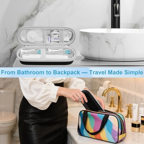Funda de Viaje ICIMBI para Cepillo de Dientes Eléctrico Philips Sonicare 4100 6100 5100 6500, Protector EVA Resistente al Agua (Incluye 2 Cubiertas - imagen 5