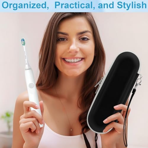 Funda de Viaje ICIMBI para Cepillo de Dientes Eléctrico Philips Sonicare 4100 6100 5100 6500, Protector EVA Resistente al Agua (Incluye 2 Cubiertas - imagen 7