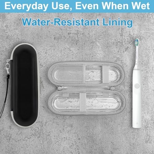 Funda de Viaje ICIMBI para Cepillo de Dientes Eléctrico Philips Sonicare 4100 6100 5100 6500, Protector EVA Resistente al Agua (Incluye 2 Cubiertas - imagen 8