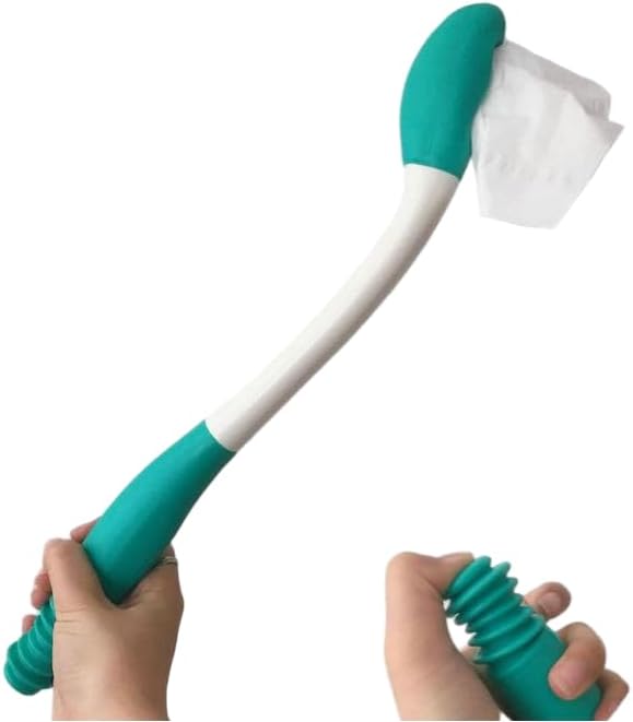 Ayuda para el Inodoro con Mango Largo – Extensión de más de 15 Pulgadas | Herramienta para Higiene e Independencia – Sujeta Papel Higiénico o - imagen 1